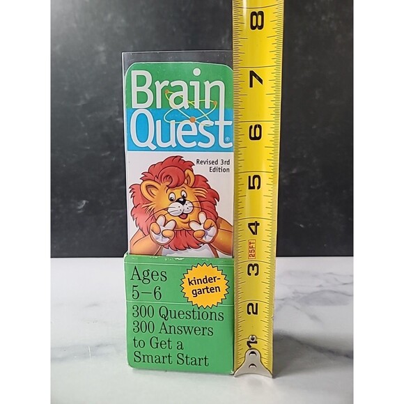Brain Quest Ages 5-6 Kindergarten Set of Cards 300 Questions Answers 3rd Edition - Picture 9 of 10